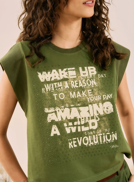 Blusa Muscle Tee Estampada