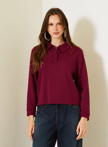 Polo Feminina Comfort Manga Longa