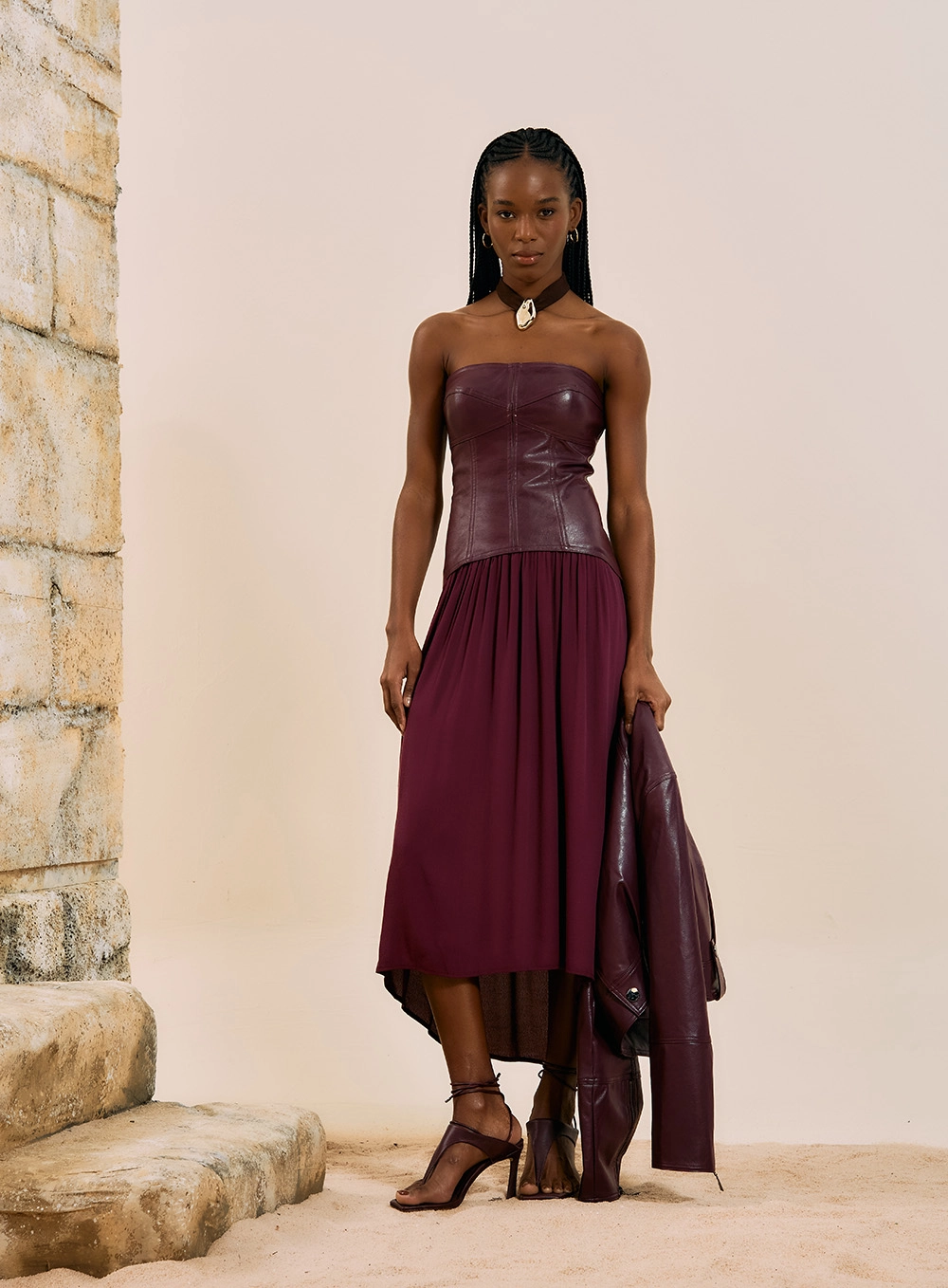 Jaqueta Cropped PU Jaqueta Cropped Pu | Open