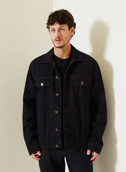 Jaqueta Jeans Masculina Over Trucker