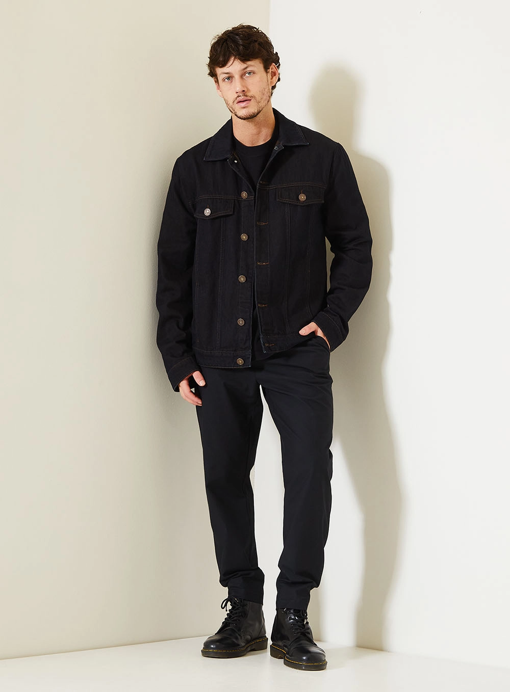 Jaqueta Jeans Masculina Over Trucker Índigo 3