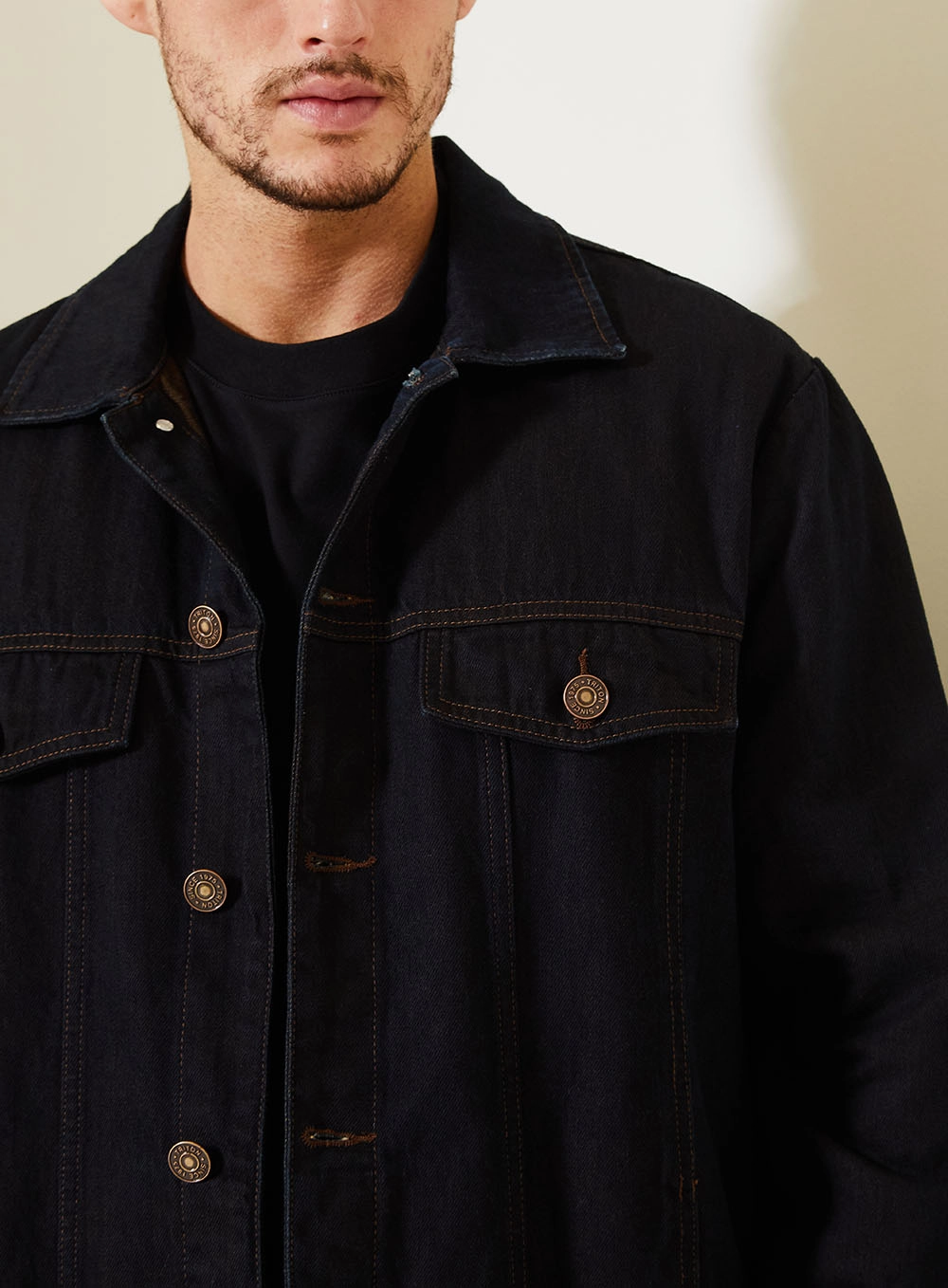 Jaqueta Jeans Masculina Over Trucker Índigo 4