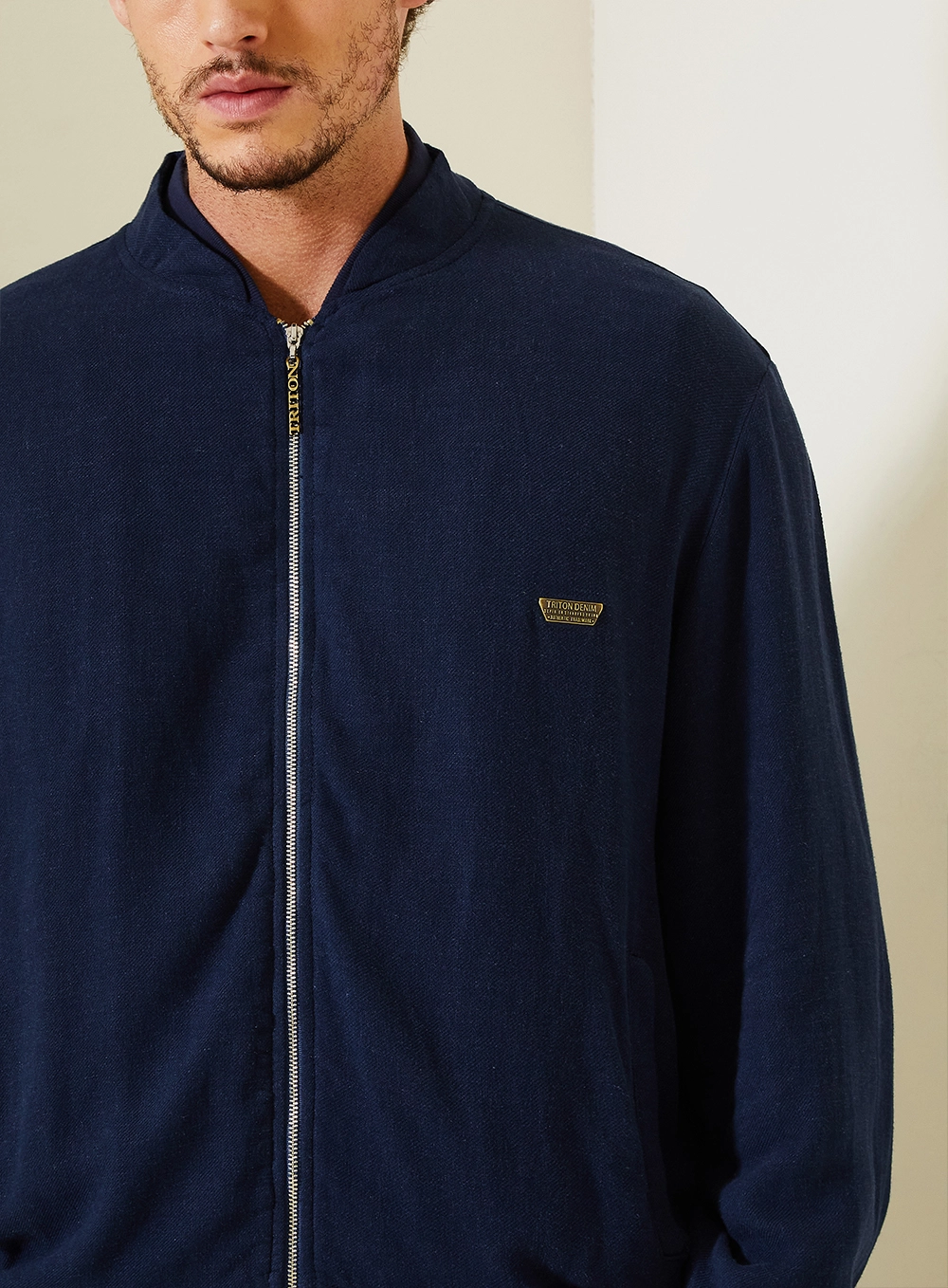 Jaqueta Masculina Bomber Comfort Azul 4