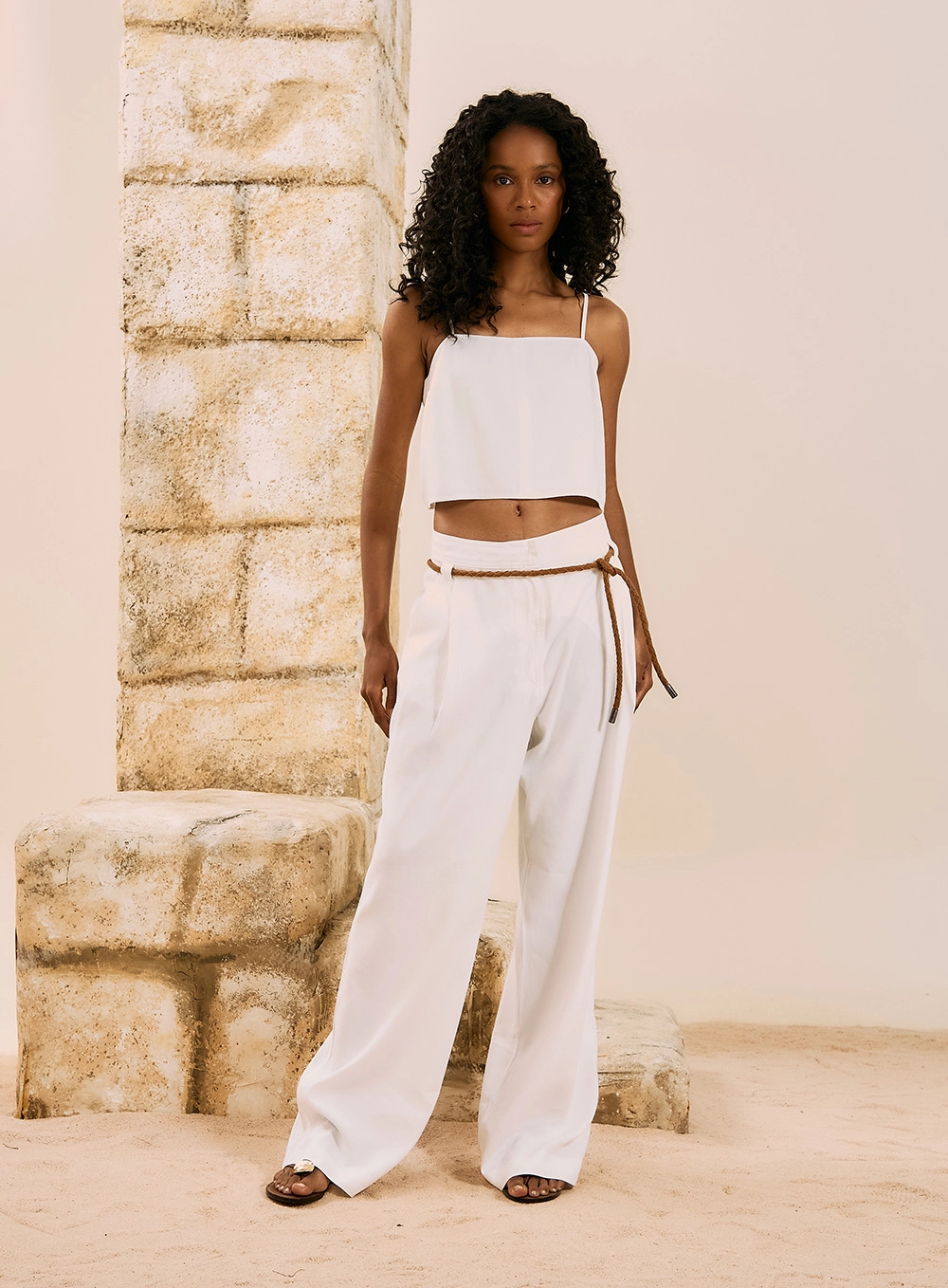 Conjunto Blusa E Calça Alfaiataria Off Shell 1