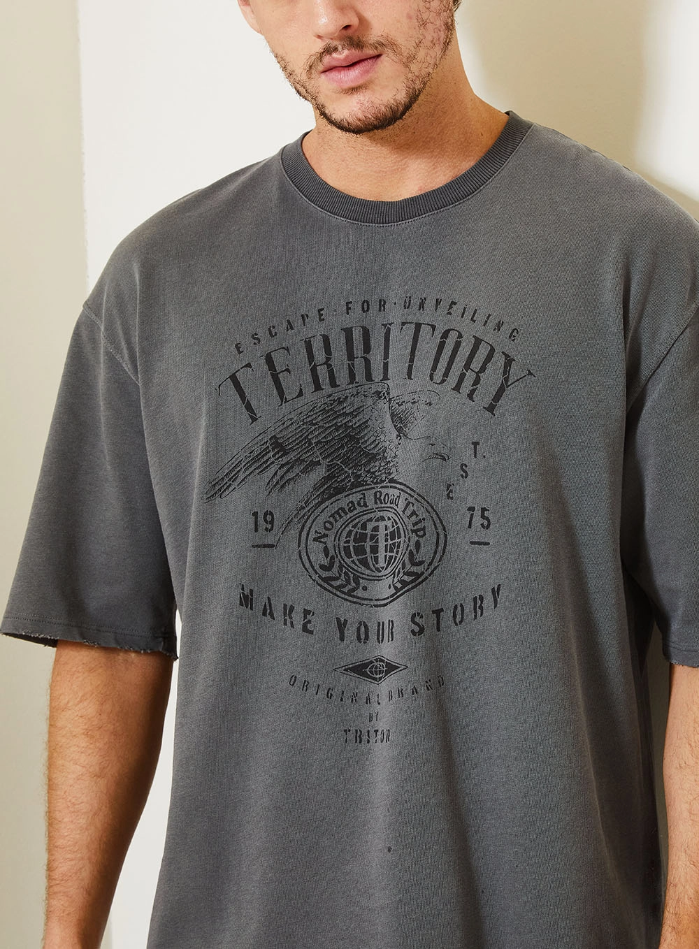 Camiseta Masculina Urban Estampada Preto 4