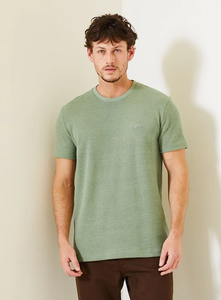 Camiseta New Masculina Em Malha Texturizada