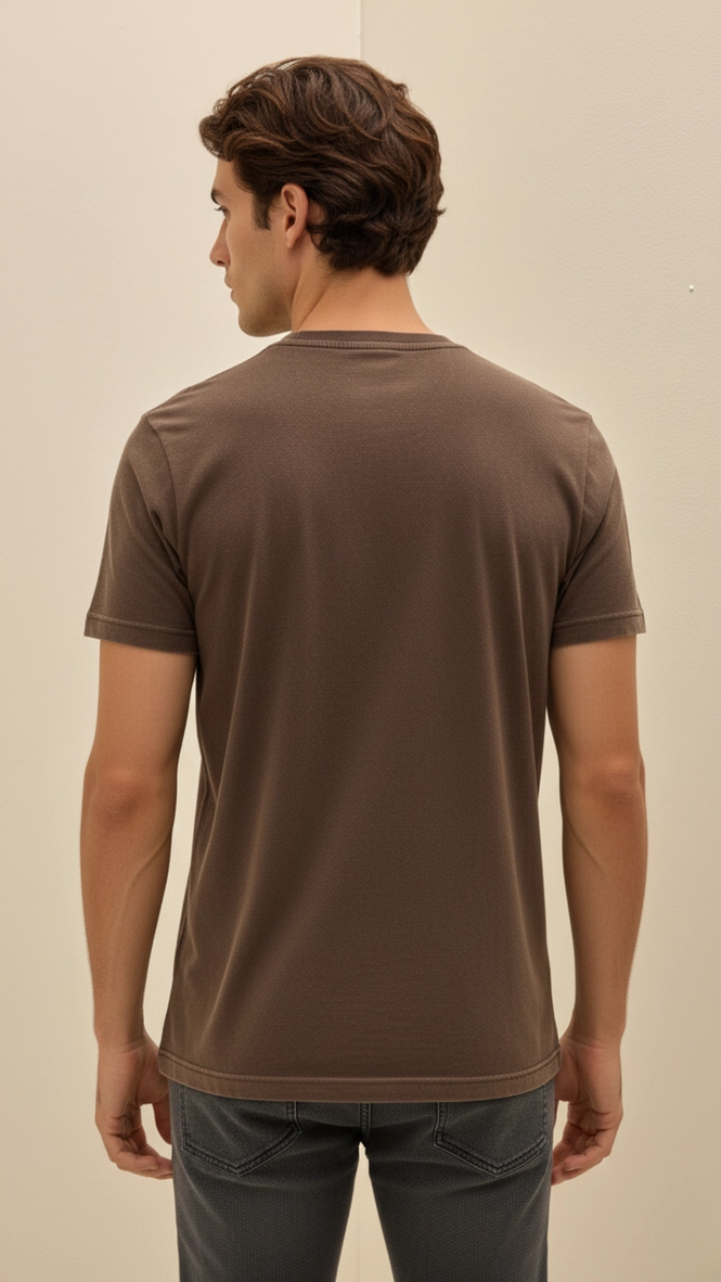 Camiseta Masculina New Marrom 2
