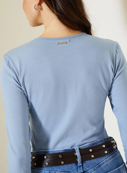 Blusa Small De Malha Com Manga Longa