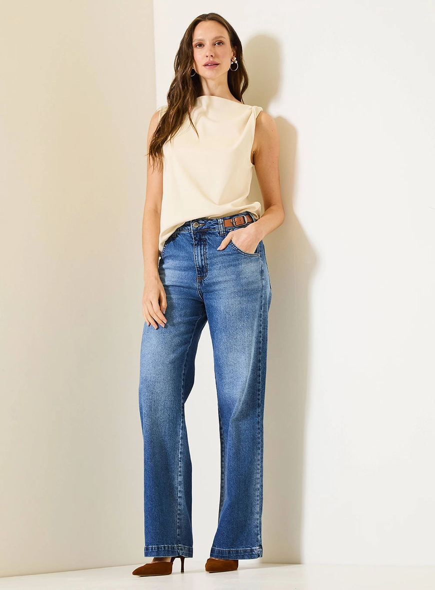 Blusa Com Detalhe Em Torção Bege 3