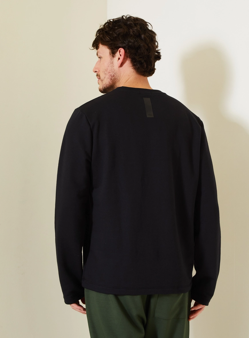 Blusão Moletom Comfort Preto 4