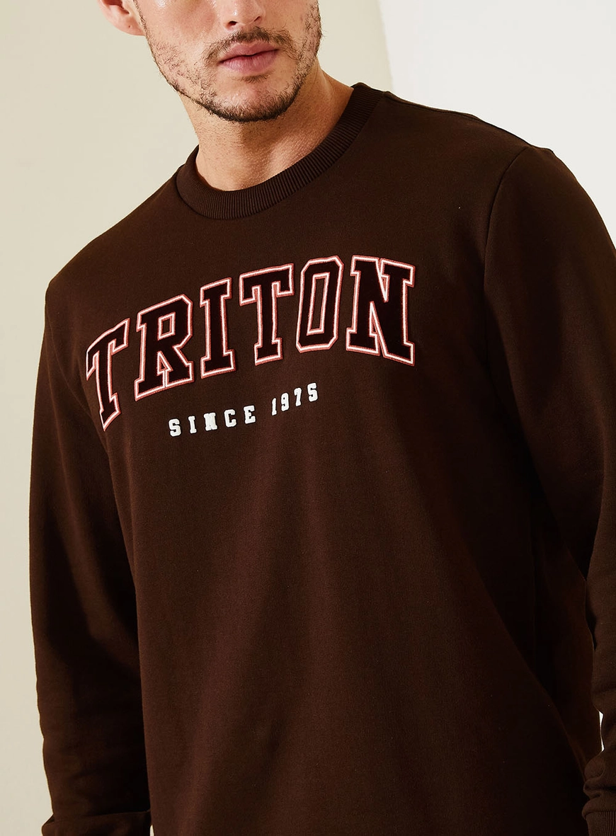 Blusão Masculino Com Estampa College Frontal