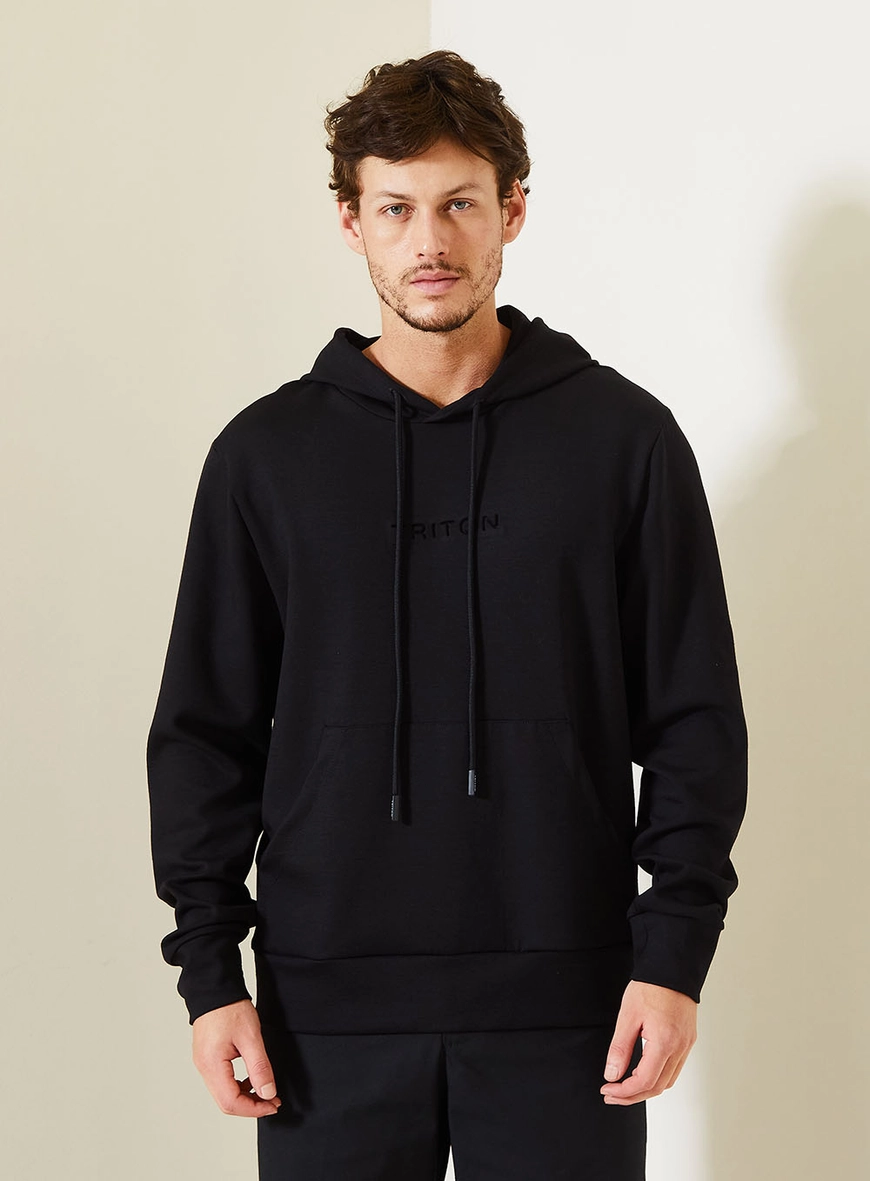 Blusão Com Capuz Preto 1