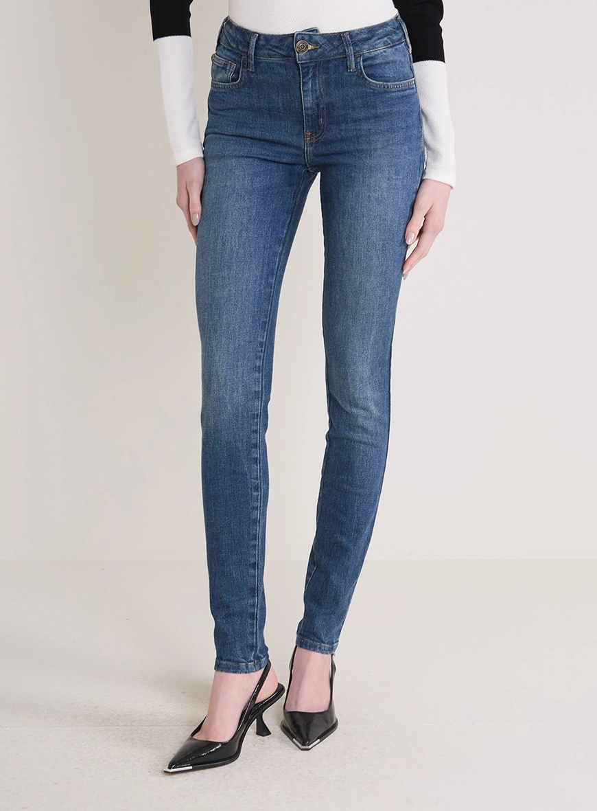 Calça Jeans Feminina Marisa Skinny Índigo