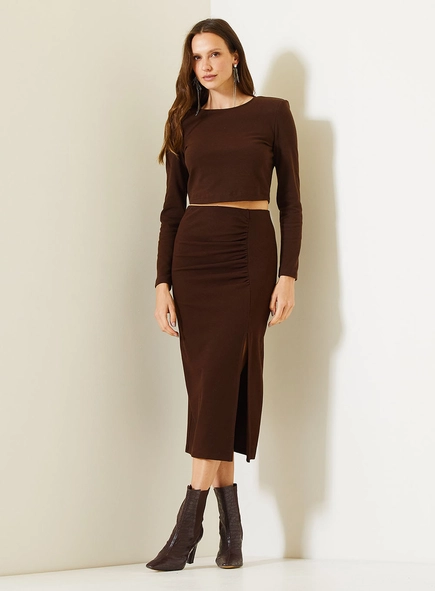 Top Small De Manga Longa Com Ombreiras