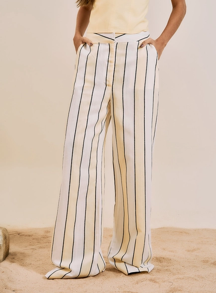 Calça Pantalona Listrada