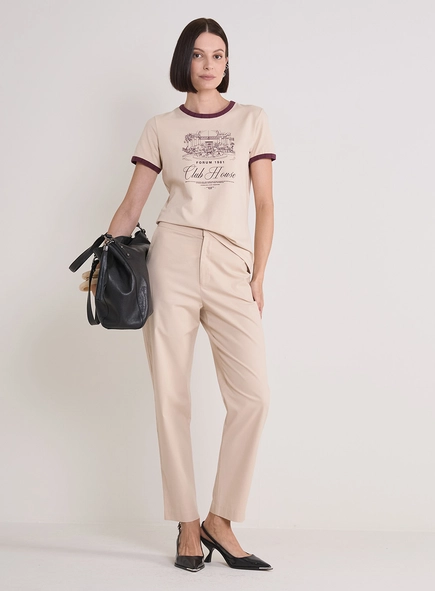 Camiseta Feminina Com Detalhes - Fran