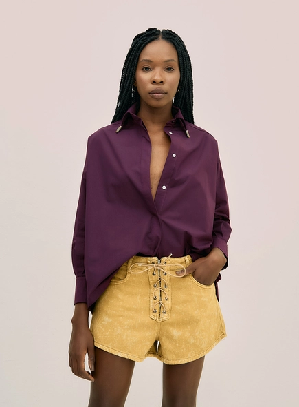 Short Sarja Lace Up