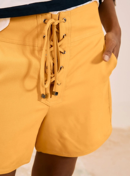 Short Alfaiataria Com Amarração Frontal