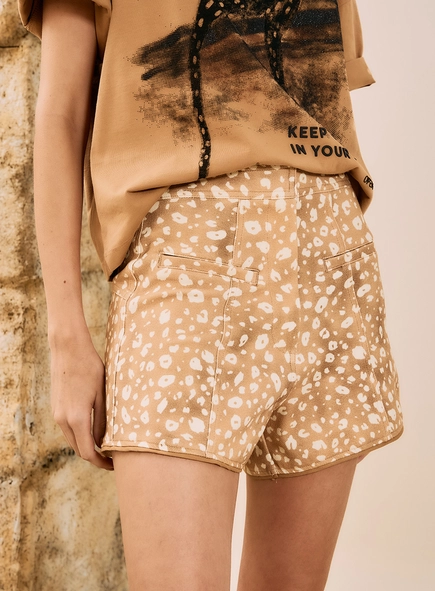 Short Alfaiataria Animal Print