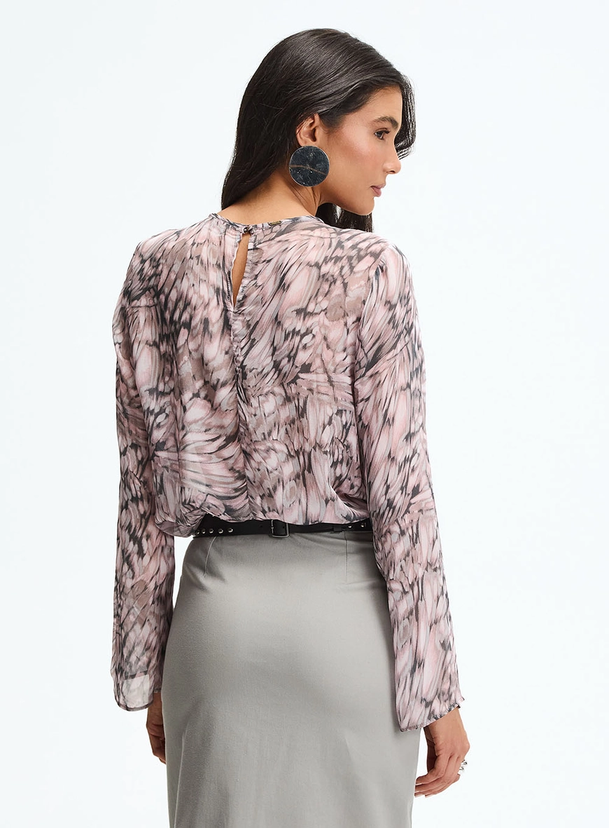 Blusa Godê Estampada Manga Longa Estampados 2