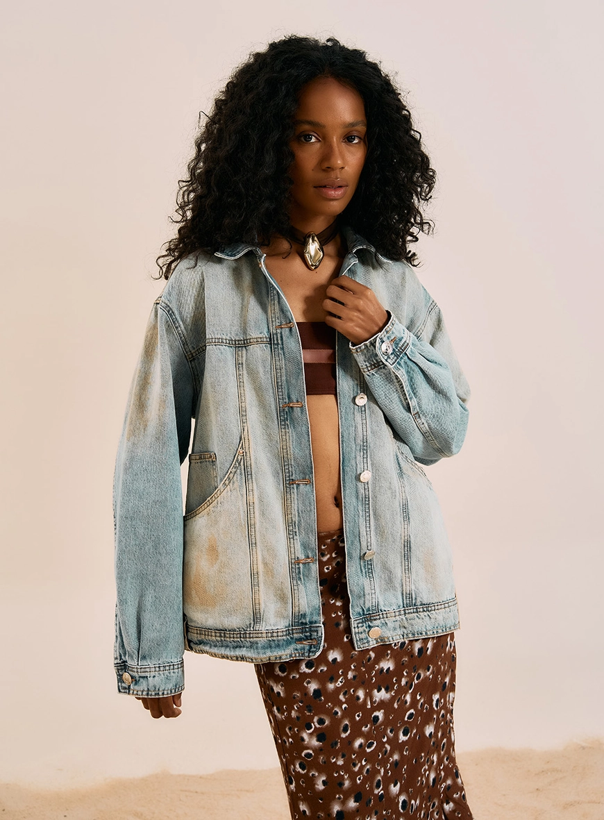 Jaqueta Jeans Oversized Jaqueta Jeans Oversized | Open