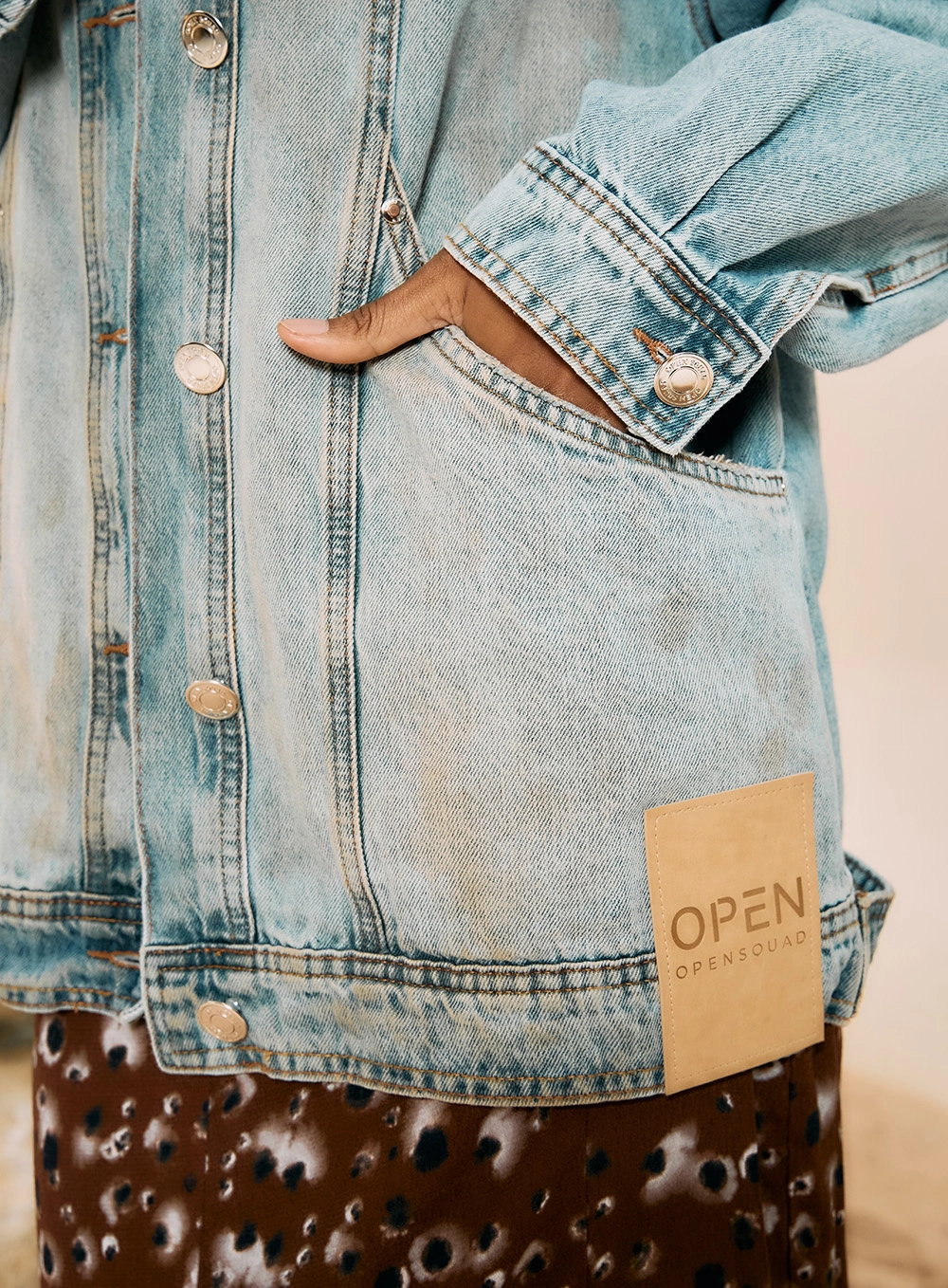 Jaqueta Jeans Oversized Azul 5