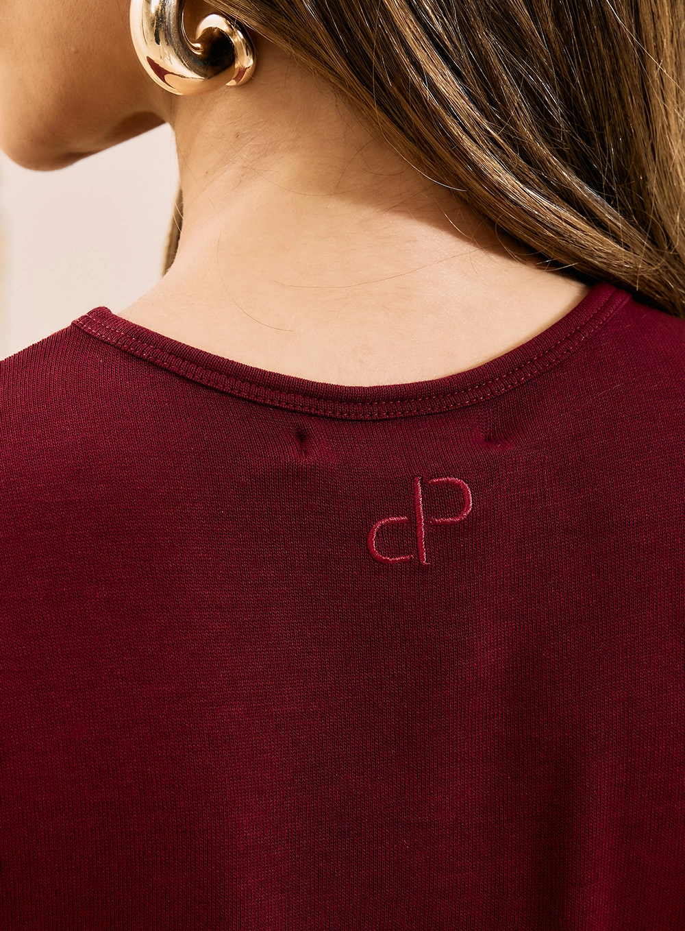 Blusa Cropped Slim Bordo 3