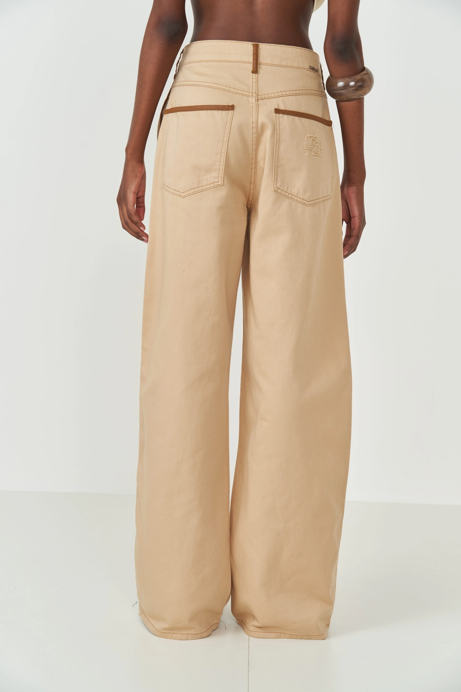 Calça Sarja Feminina - Joana Bege