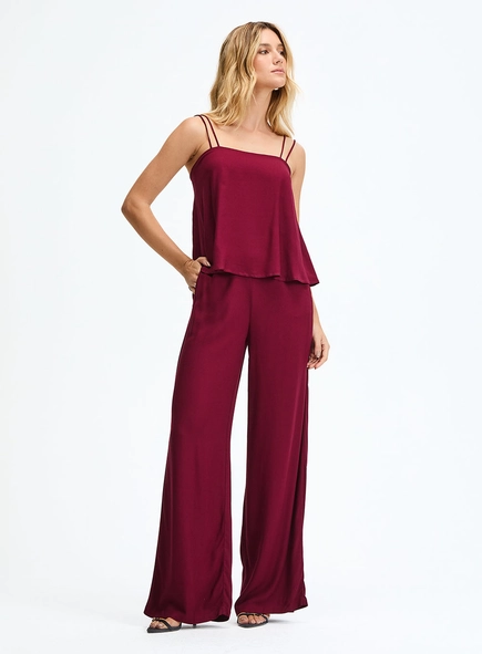 Calça Pantalona Cintura Alta