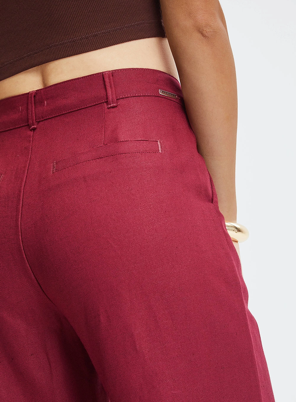 Calça Alfaiataria Reta Bordo 3