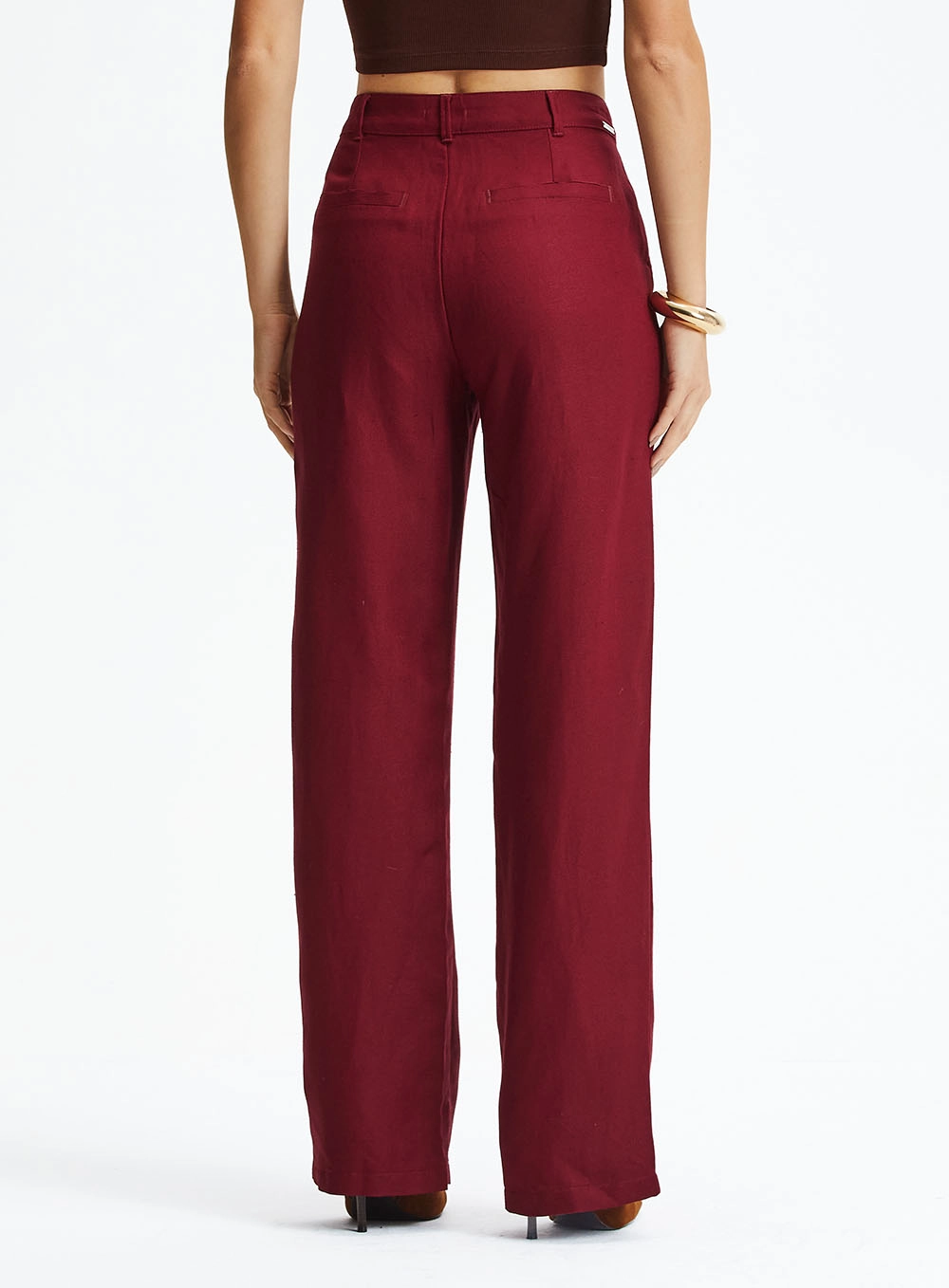 Calça Alfaiataria Reta Bordo 4
