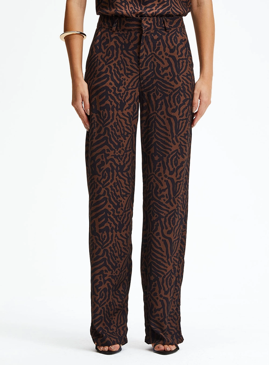 Calça Alfaiataria Reta Jacquard Estampados 2
