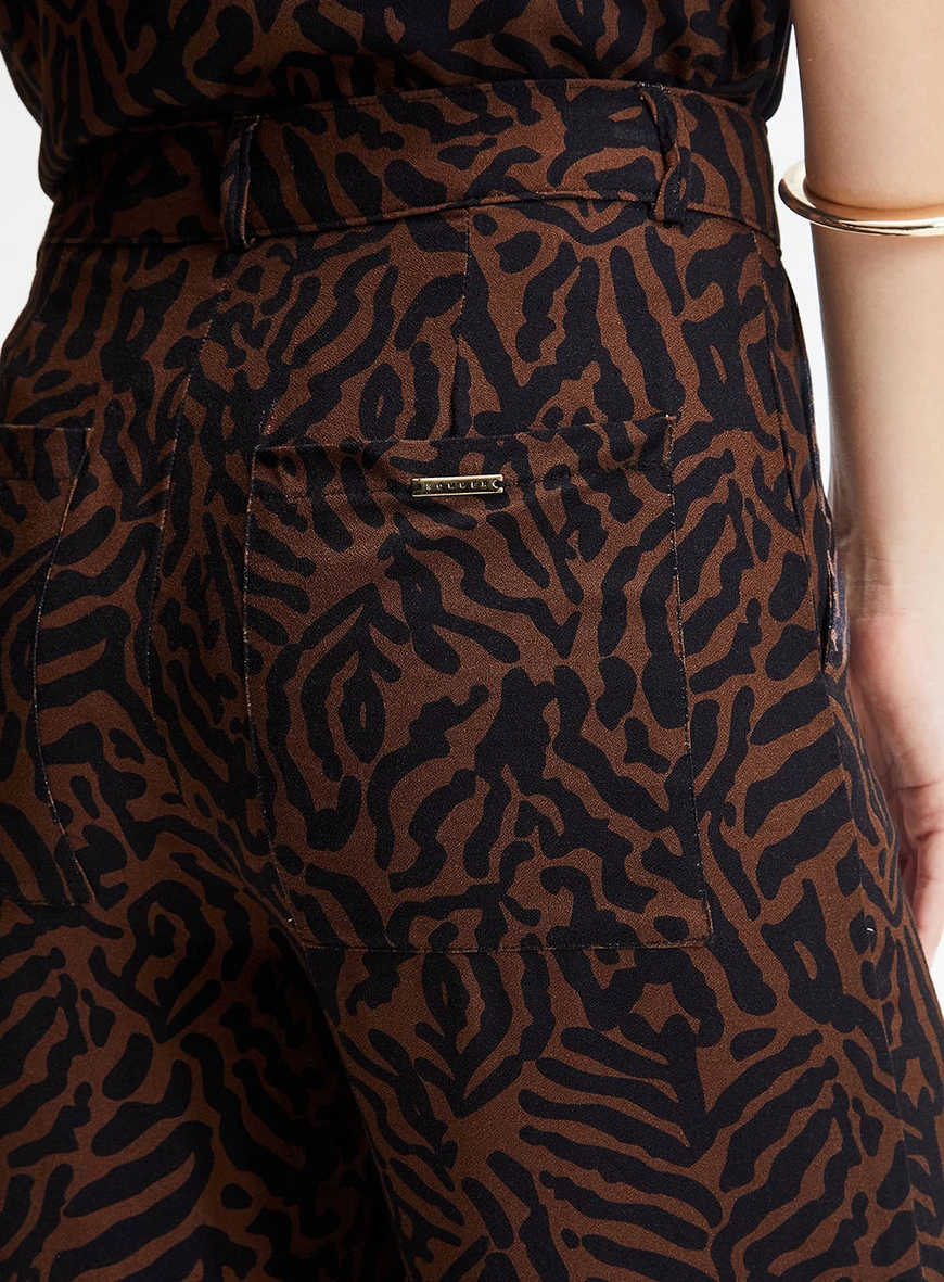 Calça Alfaiataria Reta Jacquard Estampados 3