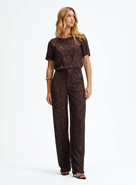 Calça Alfaiataria Reta Jacquard