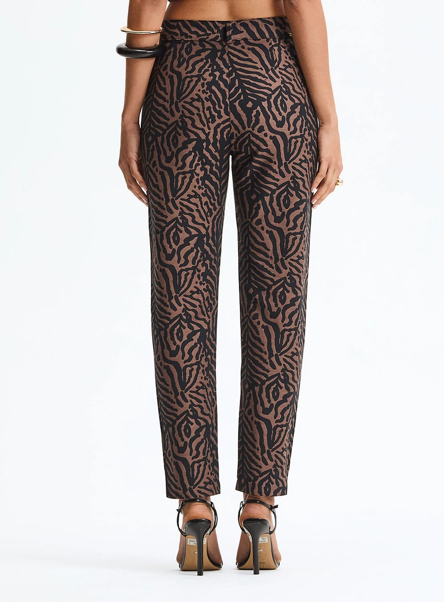 Calça Alfaiataria Jacquard Cenoura Estampados 4