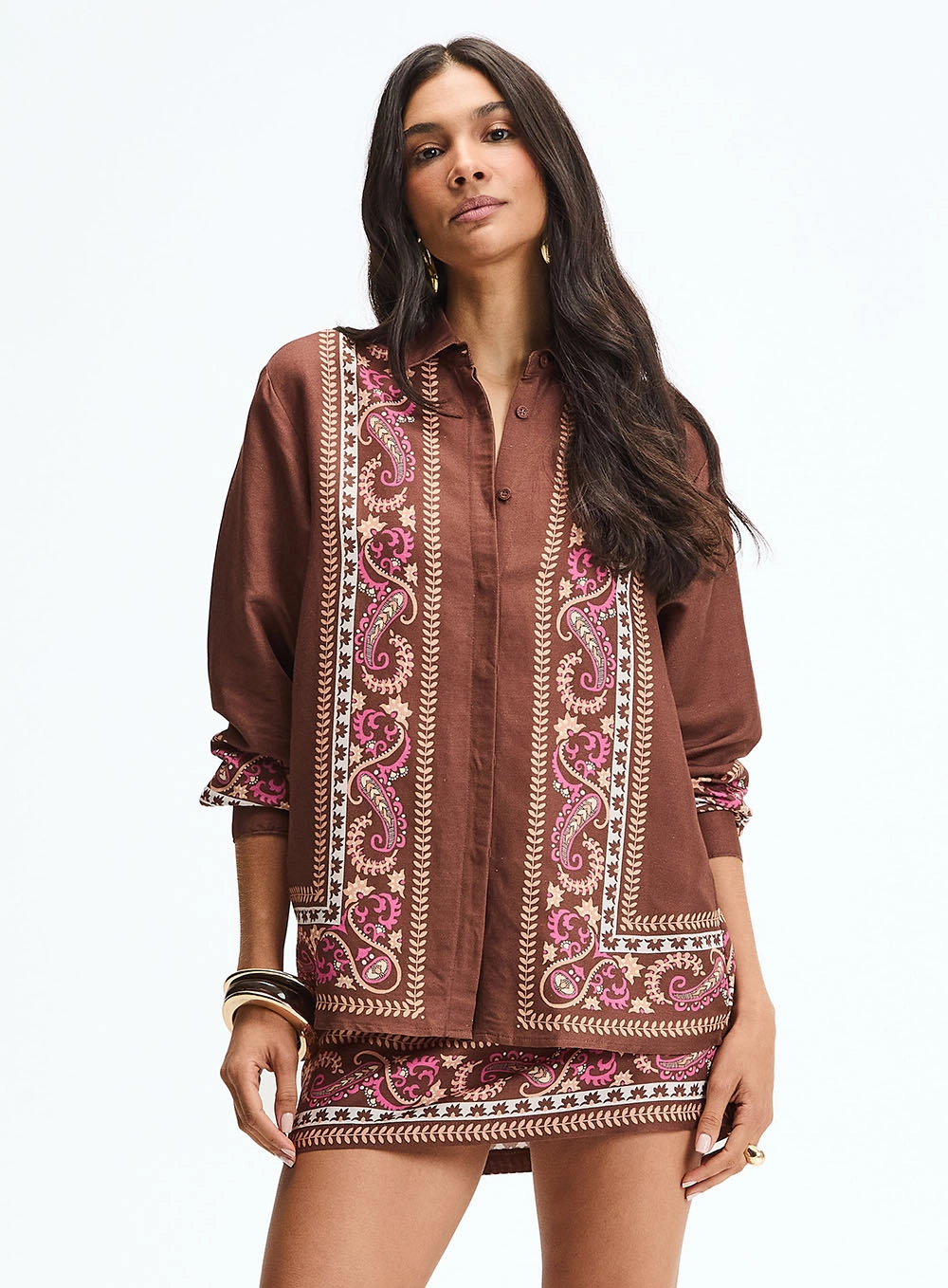 Camisa Feminina Comfort - Jardim Outono Estampados 2