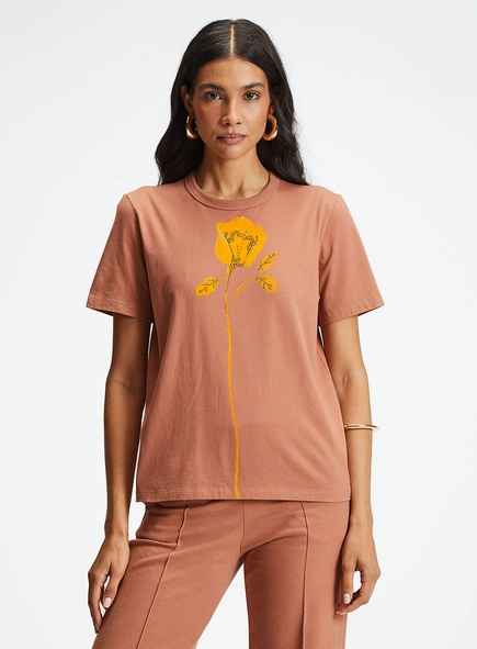 Camiseta Feminina Comfort Com Estampa