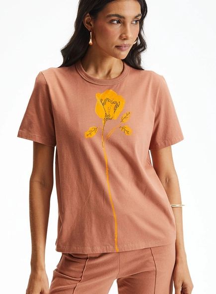 Camiseta Feminina Comfort Com Estampa