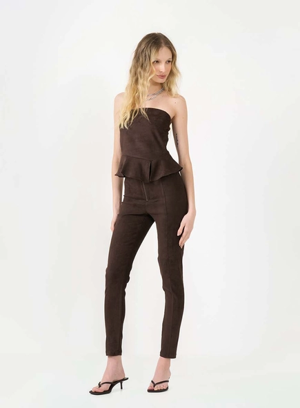 Calça Legging Suede