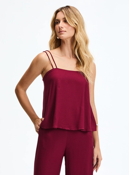 Blusa Evasê De Alças