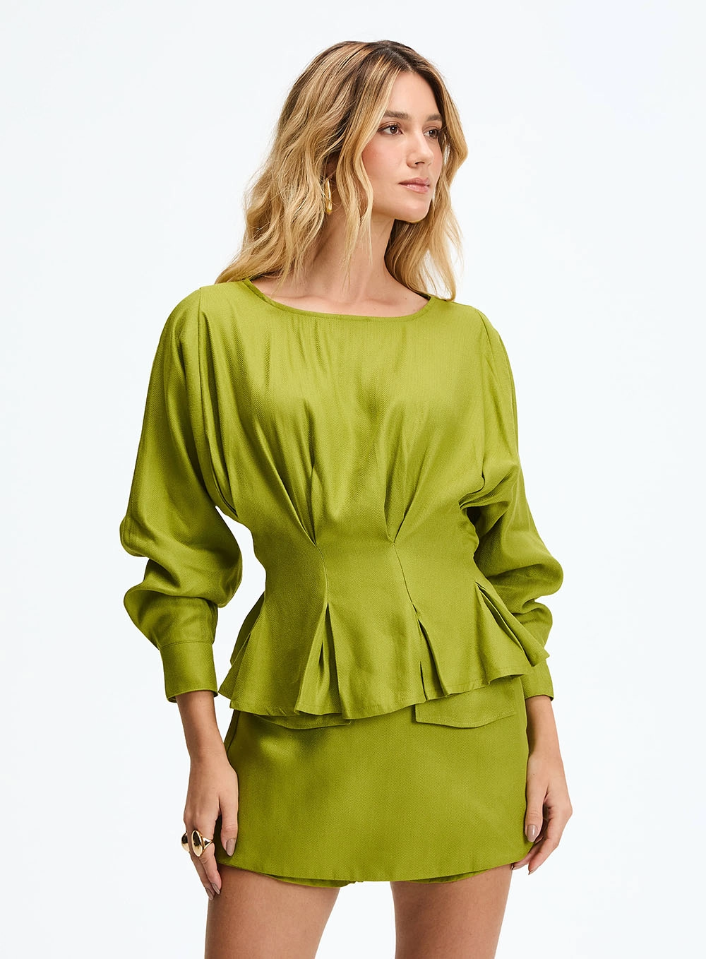 Blusa Comfort Manga Longa Verde 2