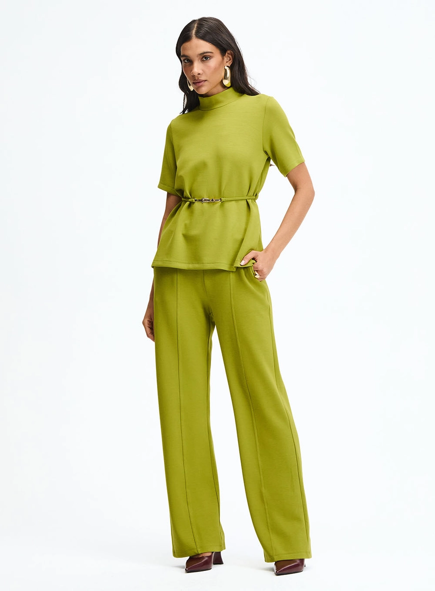 Blusa Comfort Gola Alta Verde 1