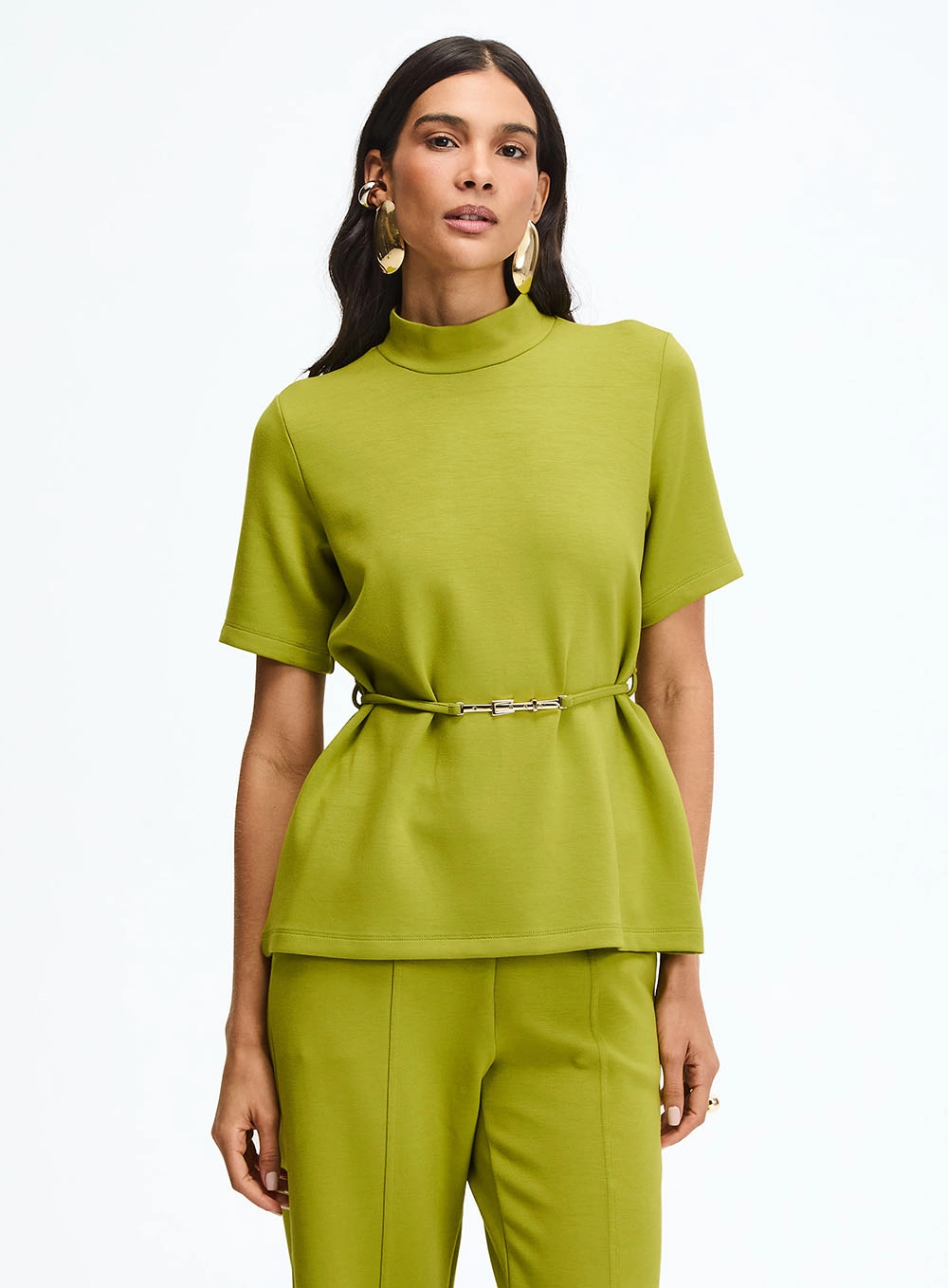 Blusa Comfort Gola Alta Verde 2