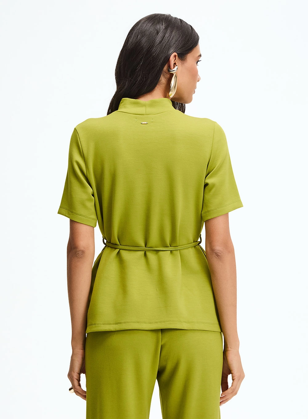 Blusa Comfort Gola Alta Verde 4