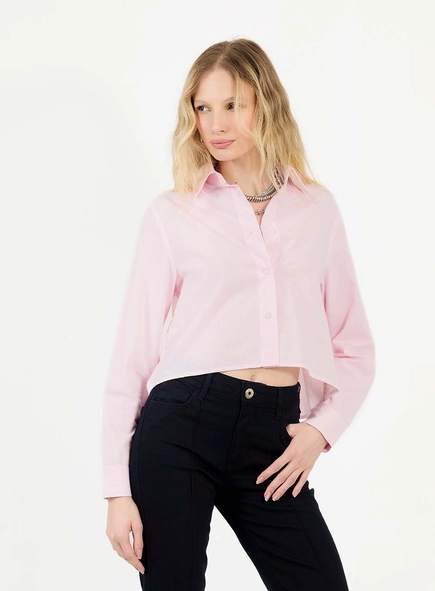 Camisa Cropped Comfort Estampada Com Amarração