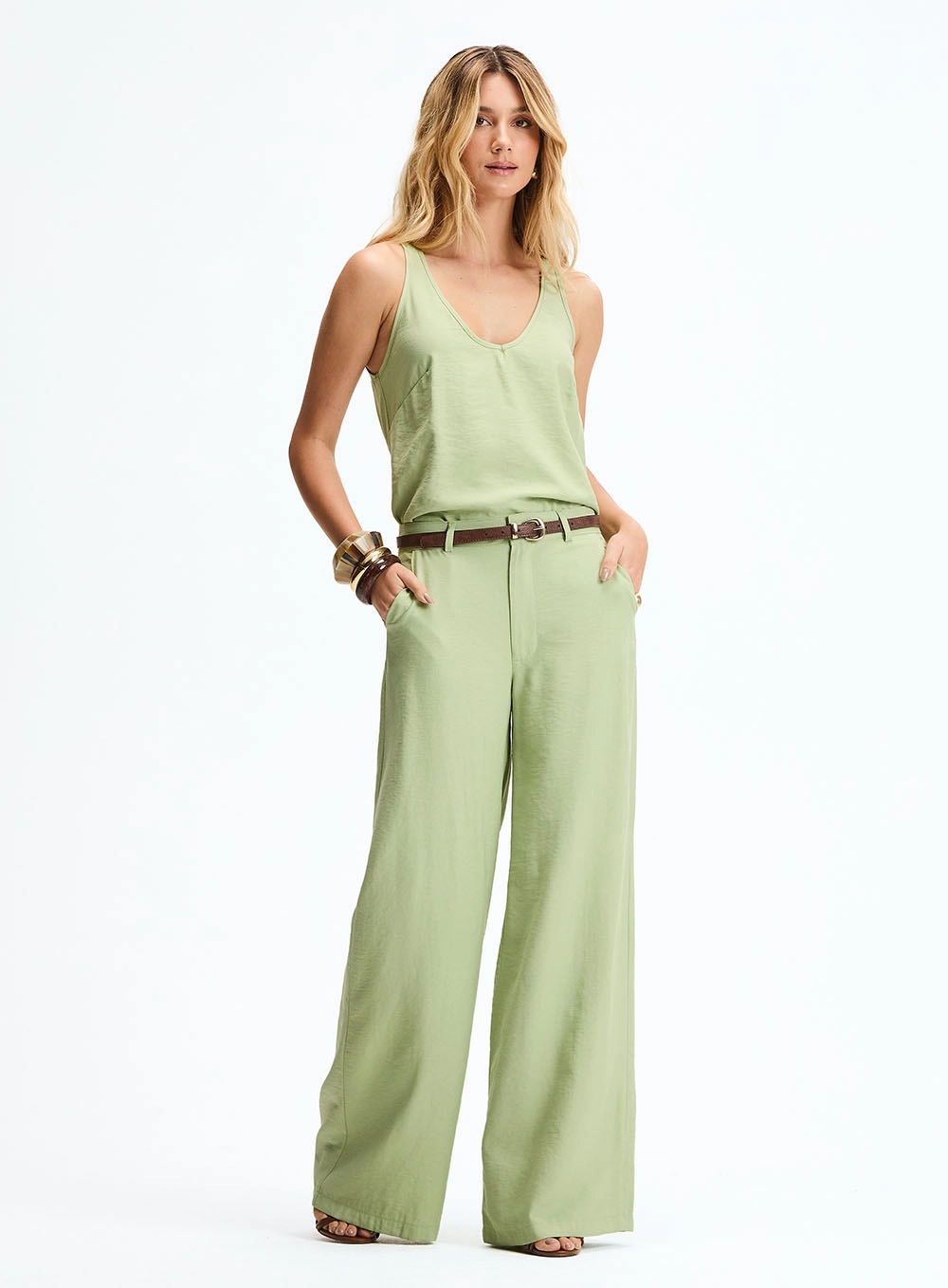 Regata Feminina Comfort Verde 4