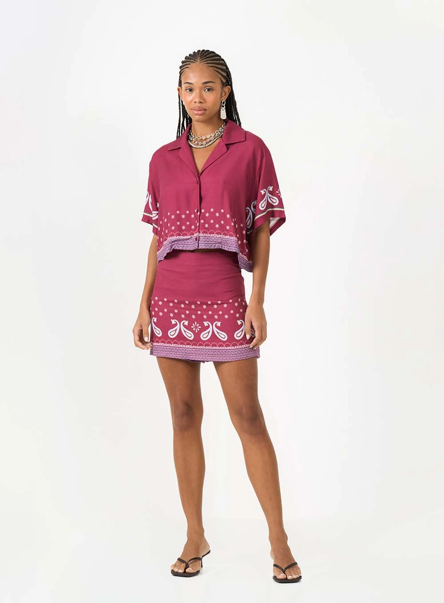 Camisa Feminina Box Estampada Estampados 3