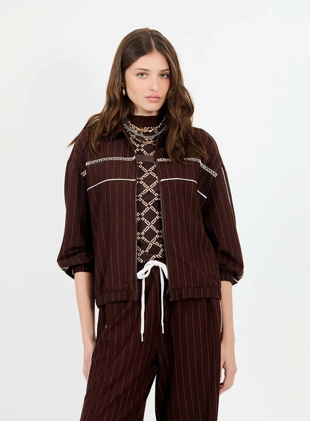 Jaqueta Bomber Jacket Risca De Giz
