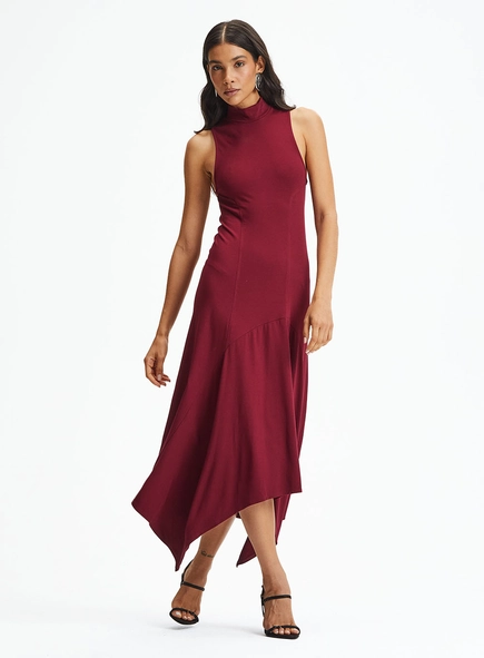 Vestido Midi Fashion Com Decote Halter