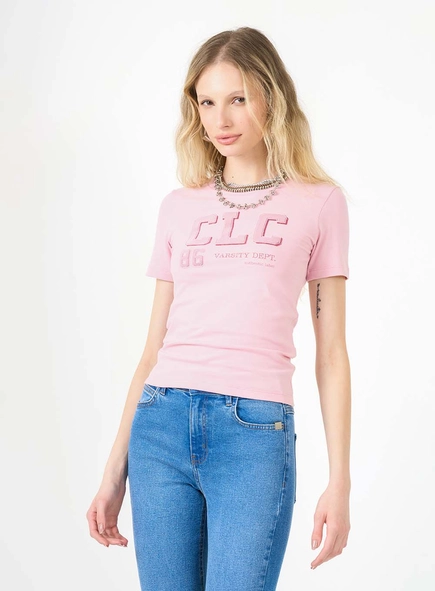 Camiseta Baby Look Com Detalhe